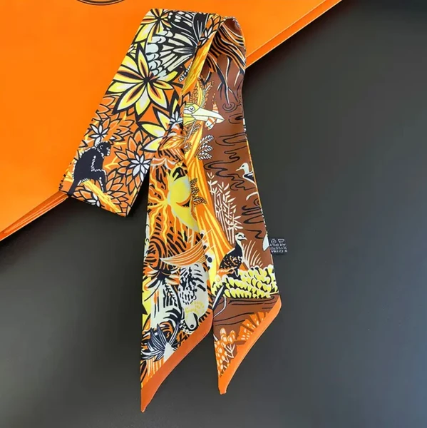 Luxus selyemszalag Safari-orange